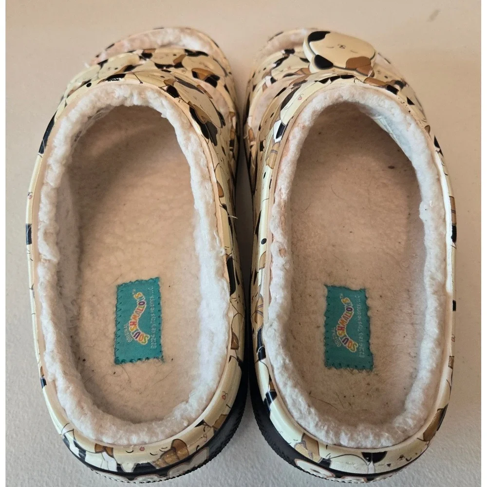 Squishmallows Crocs Cat Sherpa Slippers‎ Womens 7 Cozy Plush House Shoes Cute